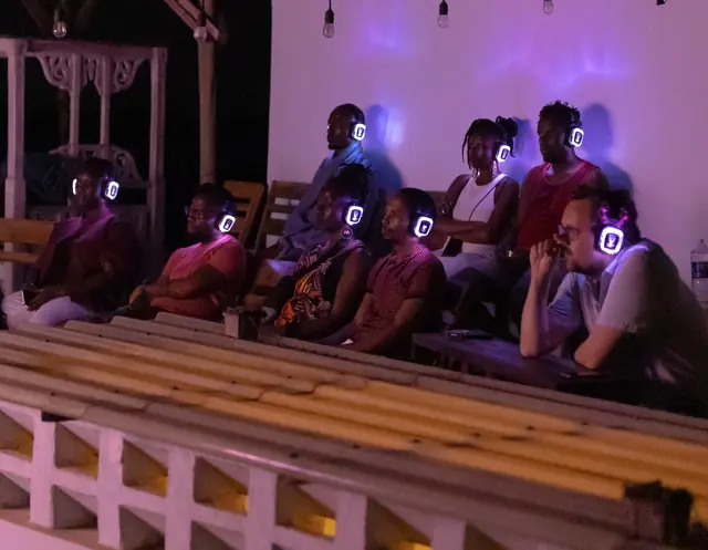Film screening audience