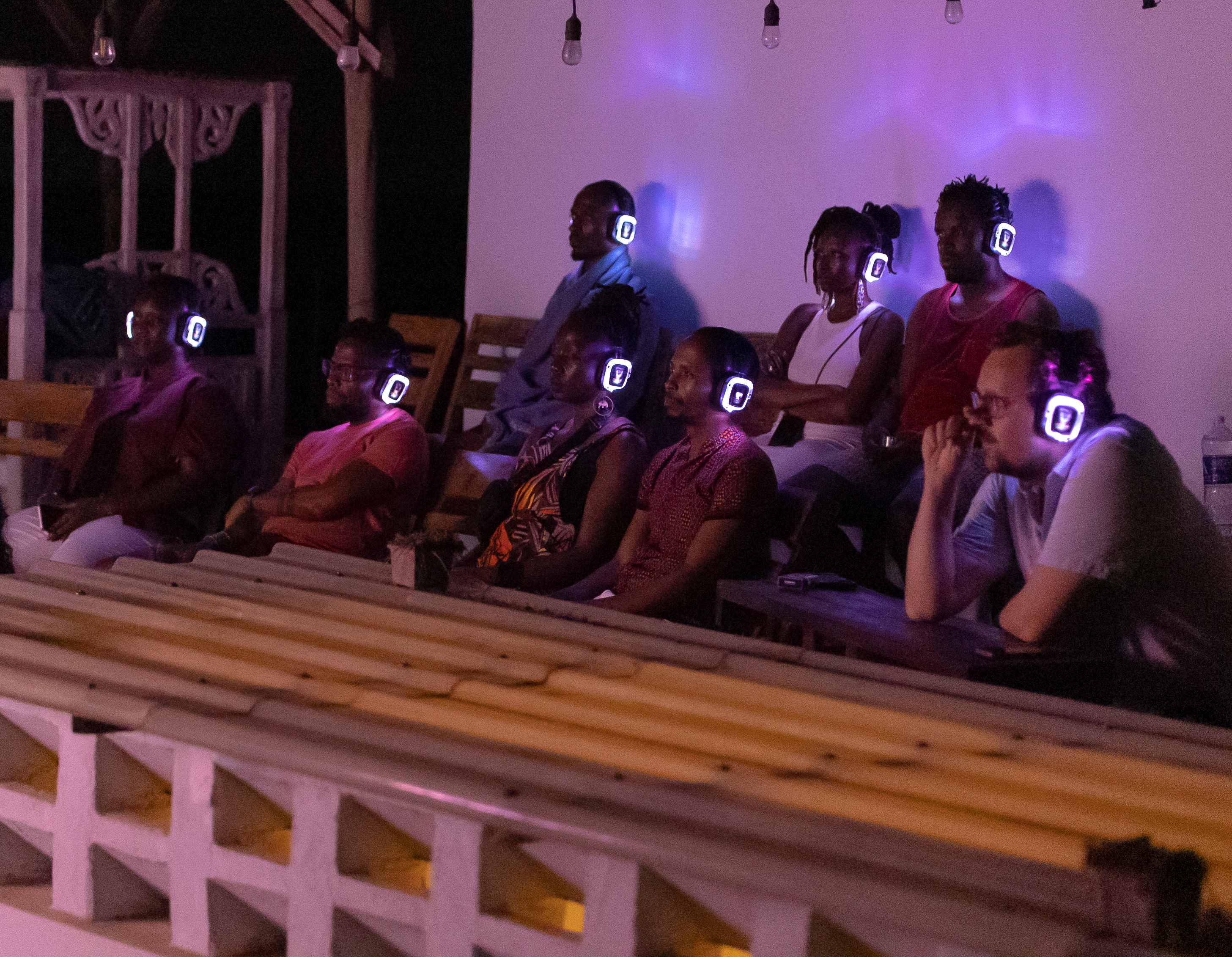 Film screening audience